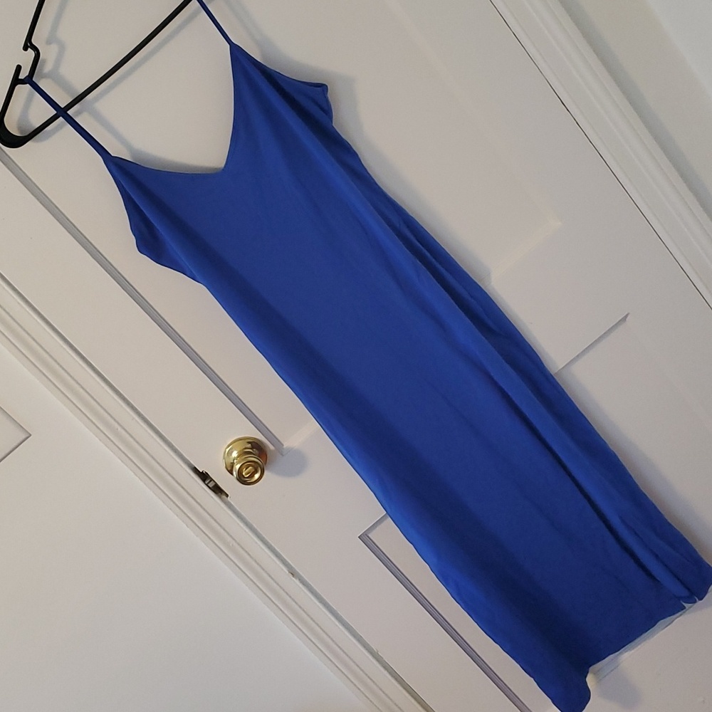 Blue long dress